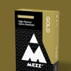 Mezz Brands Lemon Gold Sativa Cartridge (82.5% THC), 500mg