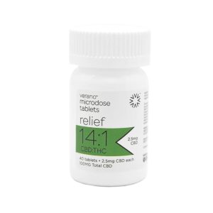 Microdose Tablets - Relief 14:1 CBD/THC