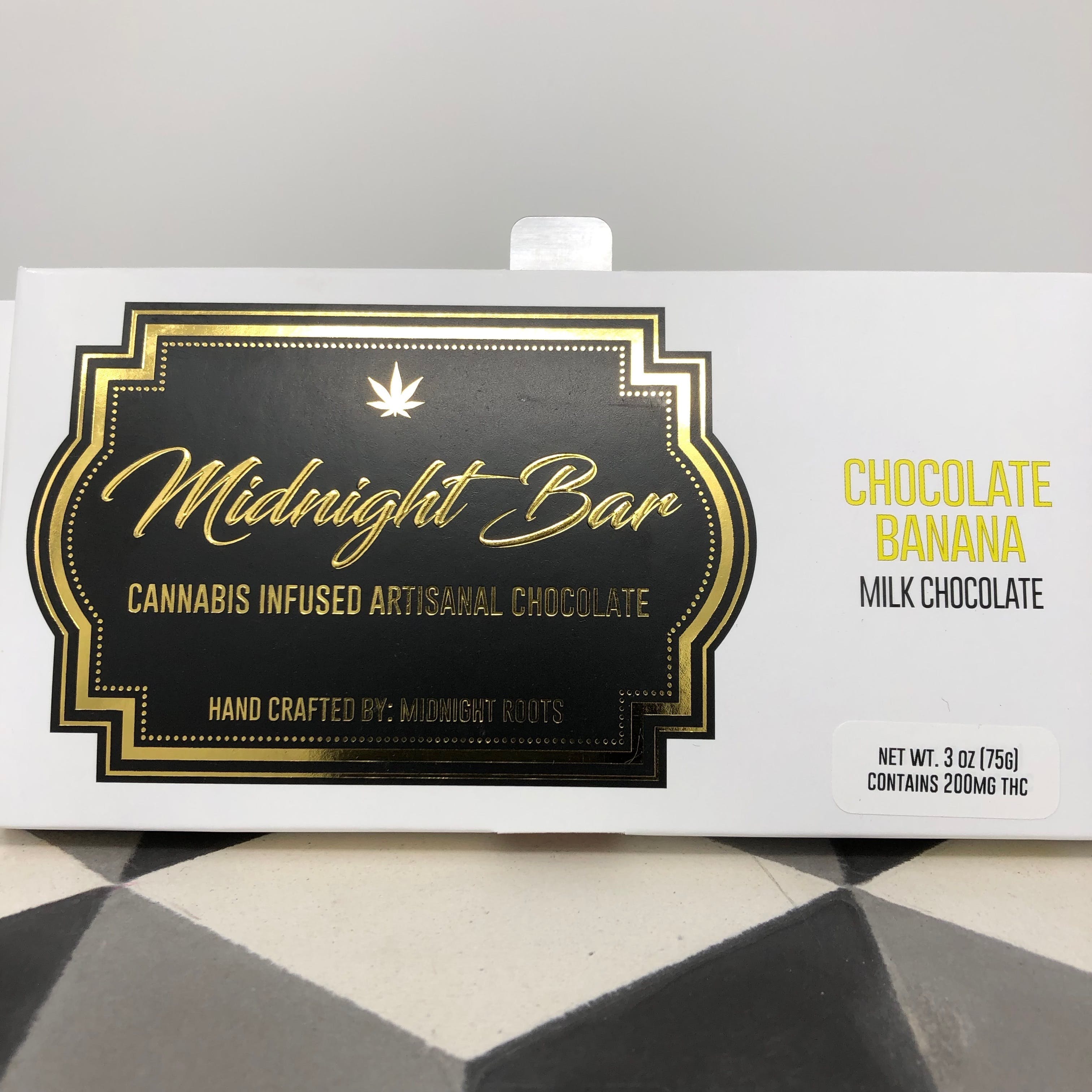 Midnight Bar 200mg Chocolate Banana Bar