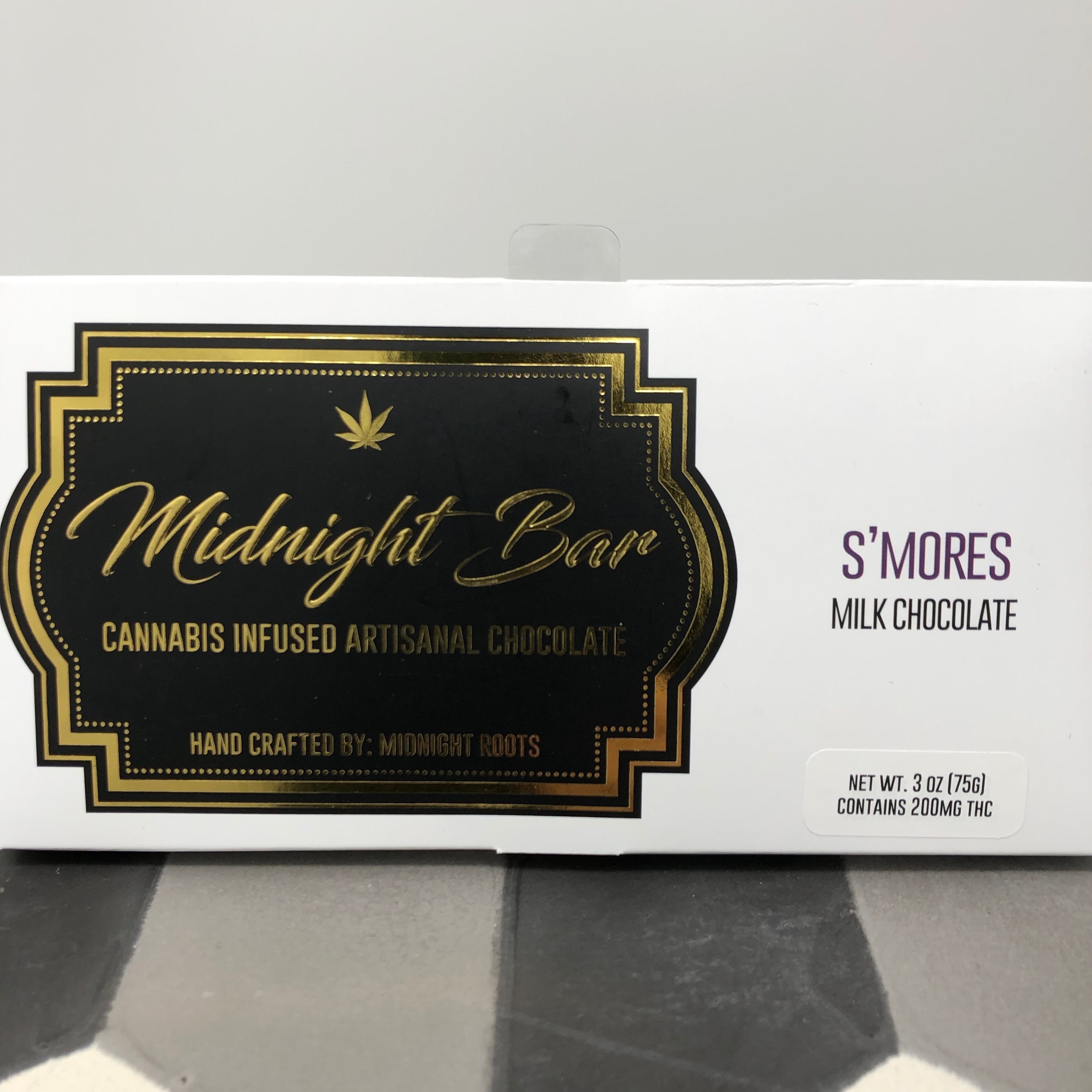 Midnight Bar 200mg S'Mores Chocolate Bar