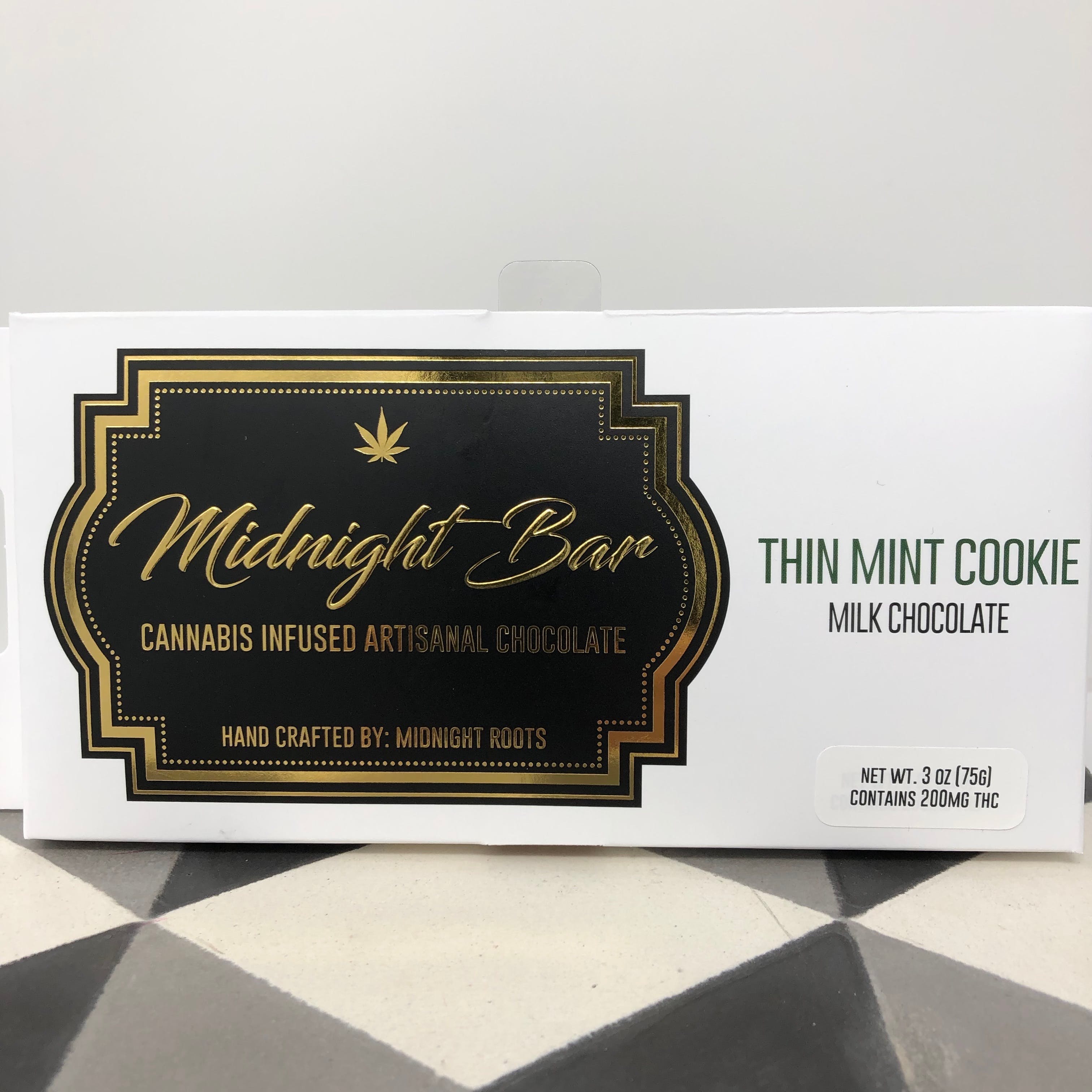 Midnight Bar 200mg Thin Mint Cookie Chocolate Bar
