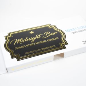Midnight Roots Bar - Cookies n Cream White Chocolate 200mg THC