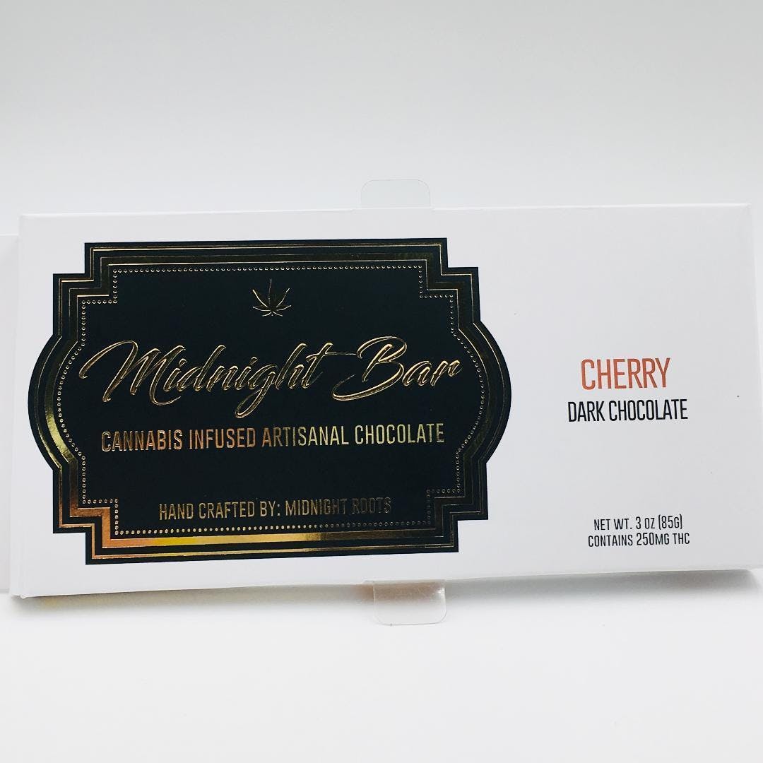 Midnight Roots - (Dark Chocolate) - Cherry Midnight Bar - 200mg