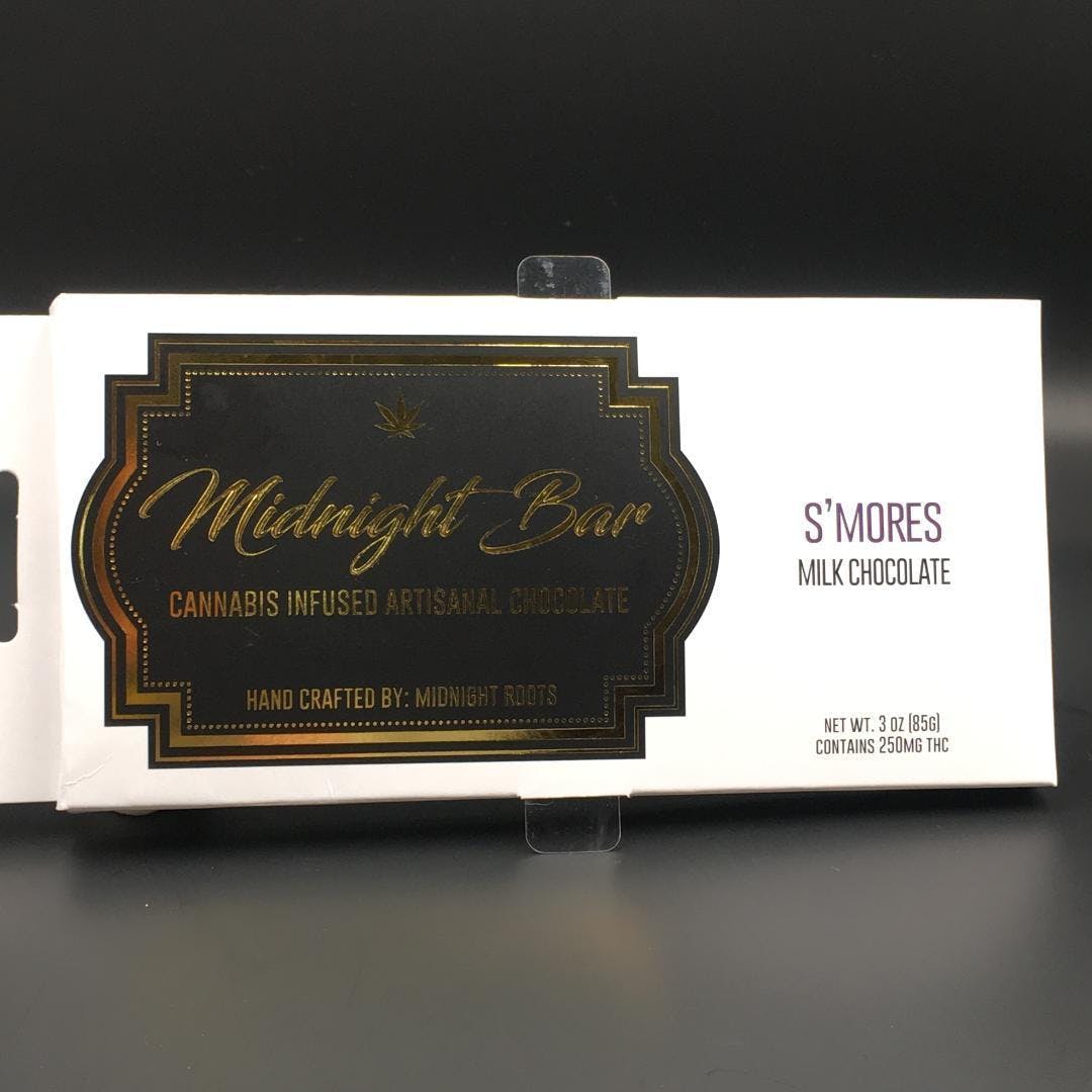 Midnight Roots - (Milk Chocolate) - S'mores Midnight Bar - 200mg