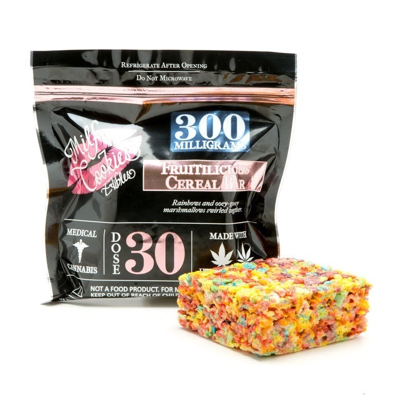 marijuana-dispensaries-high-society-wellness-center-in-los-angeles-milf-n-cookies-fruitilicious-cereal-bar-300mg