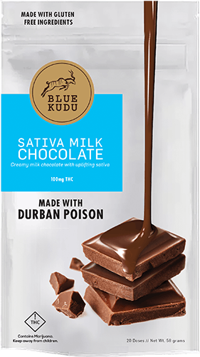 Milk Chocolate, Sativa Durban Poison - 100mg
