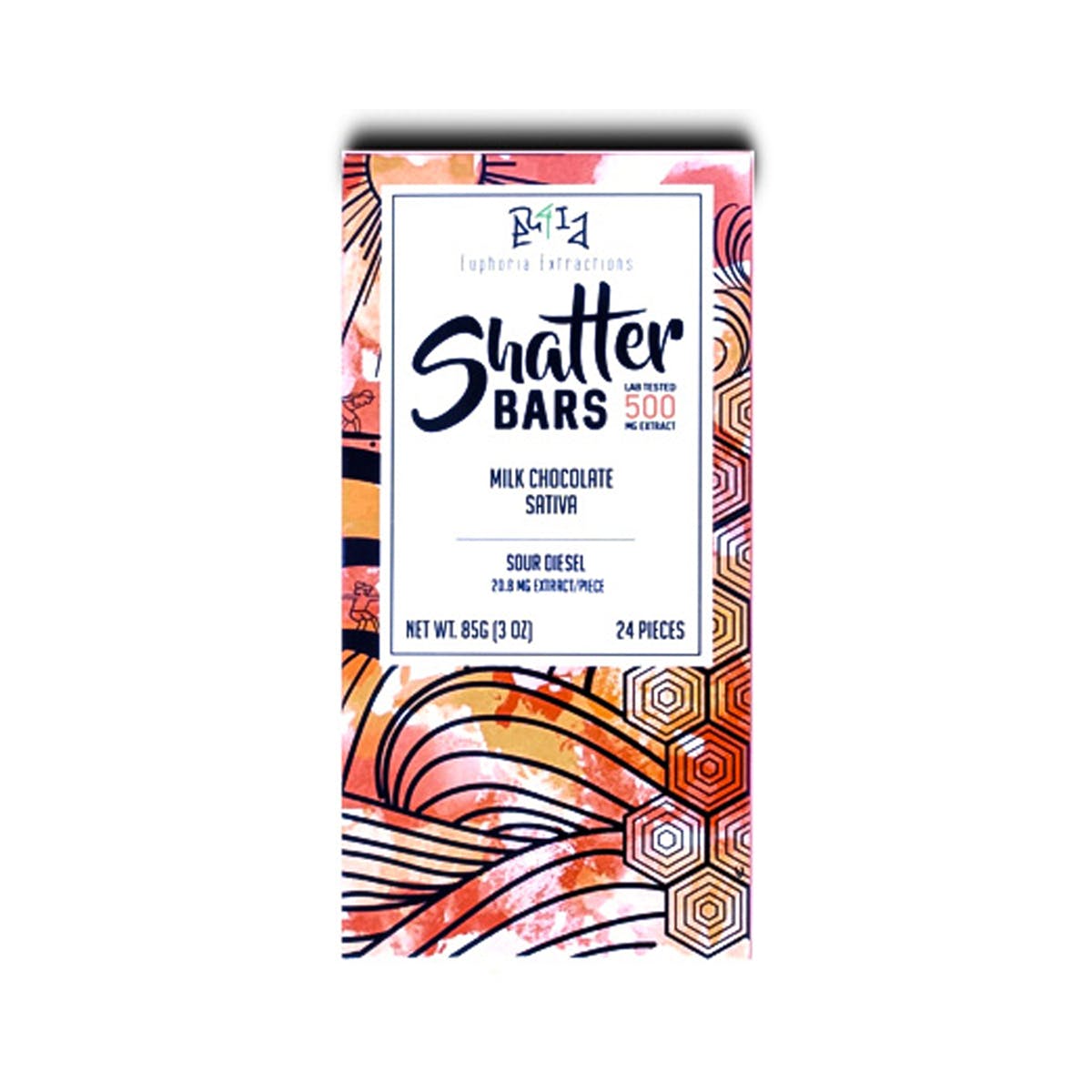 Milk Chocolate Sativa 500mg Shatter Bar