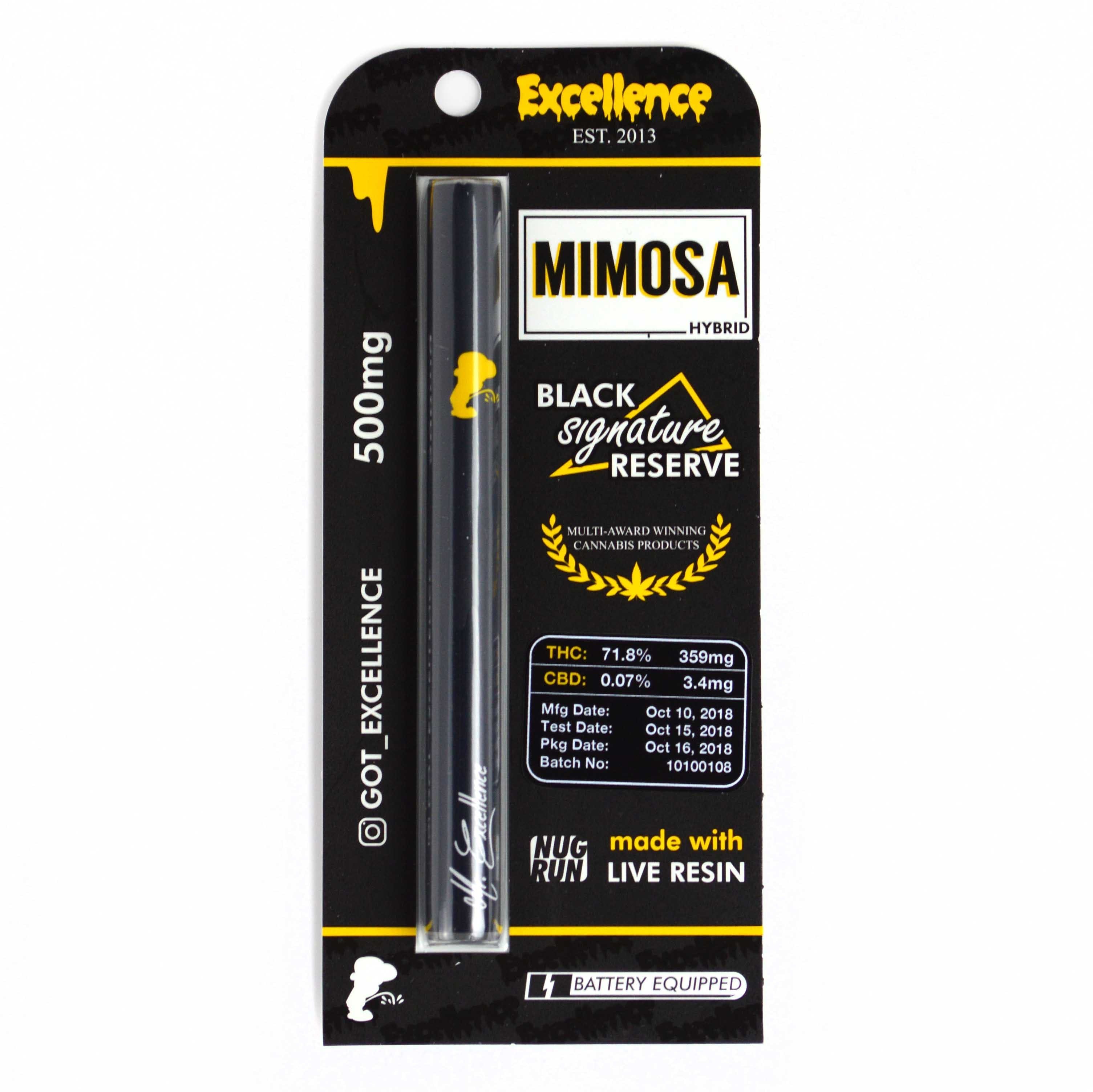 Mimosa - Black Signature Disposable