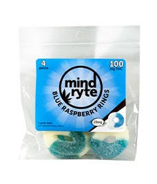 Mind Ryte - Blue Raspberry Rings 100MG
