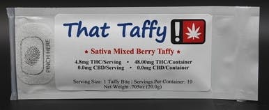 Mixed Berry Sativa Taffy by That Taffy