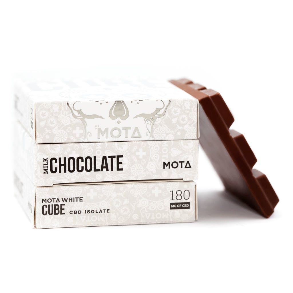 Mota White CBD Milk Chocolate Cube