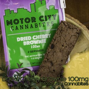 Motor City Cannabites 100mg - Dried Cherry Brownie