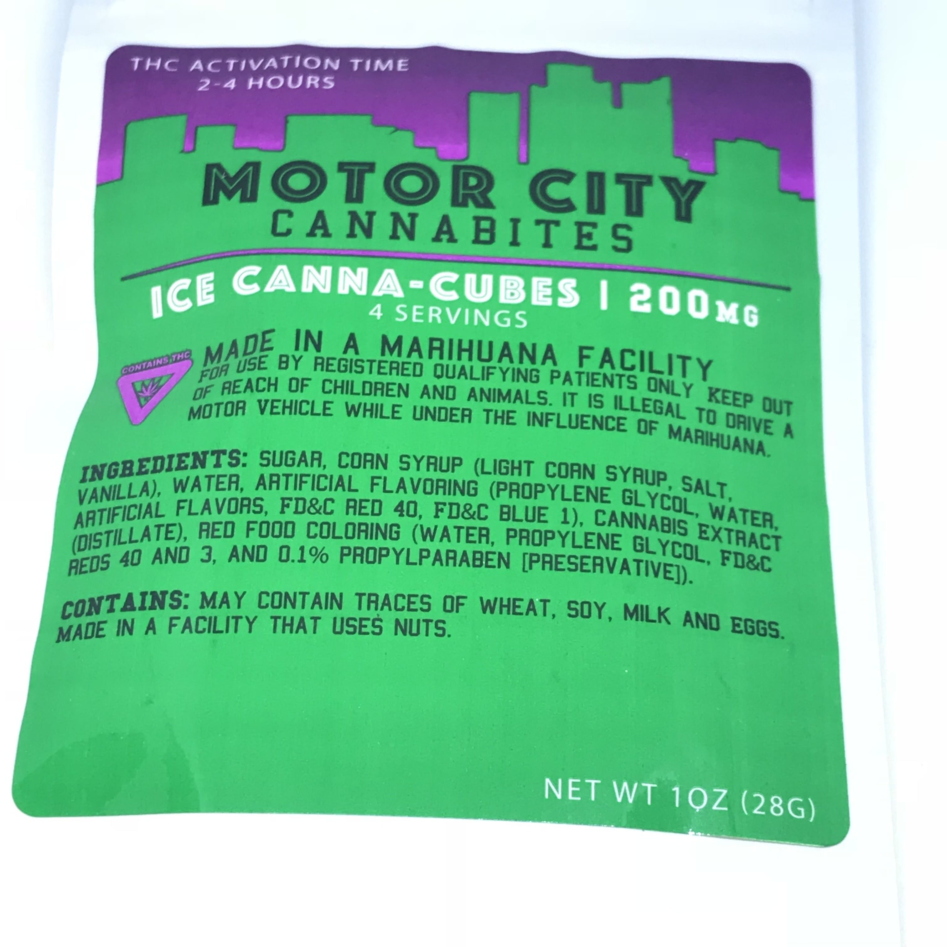 Motor city cannabites ice canna cubes 200 mg