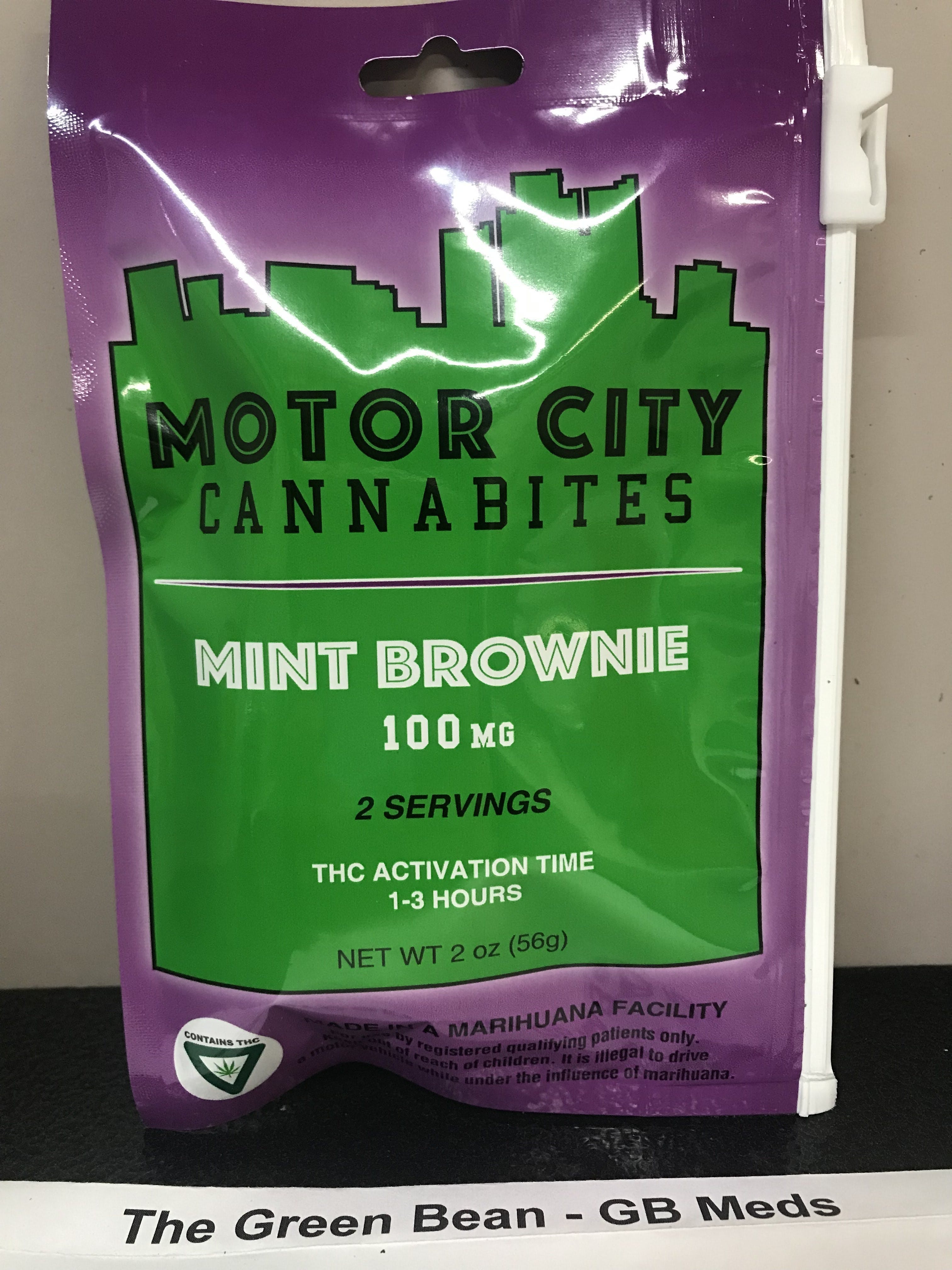 Motor City Cannabites Mint Brownie