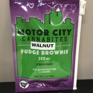 Motor City Cannabites-Walnut Fudge Brownie