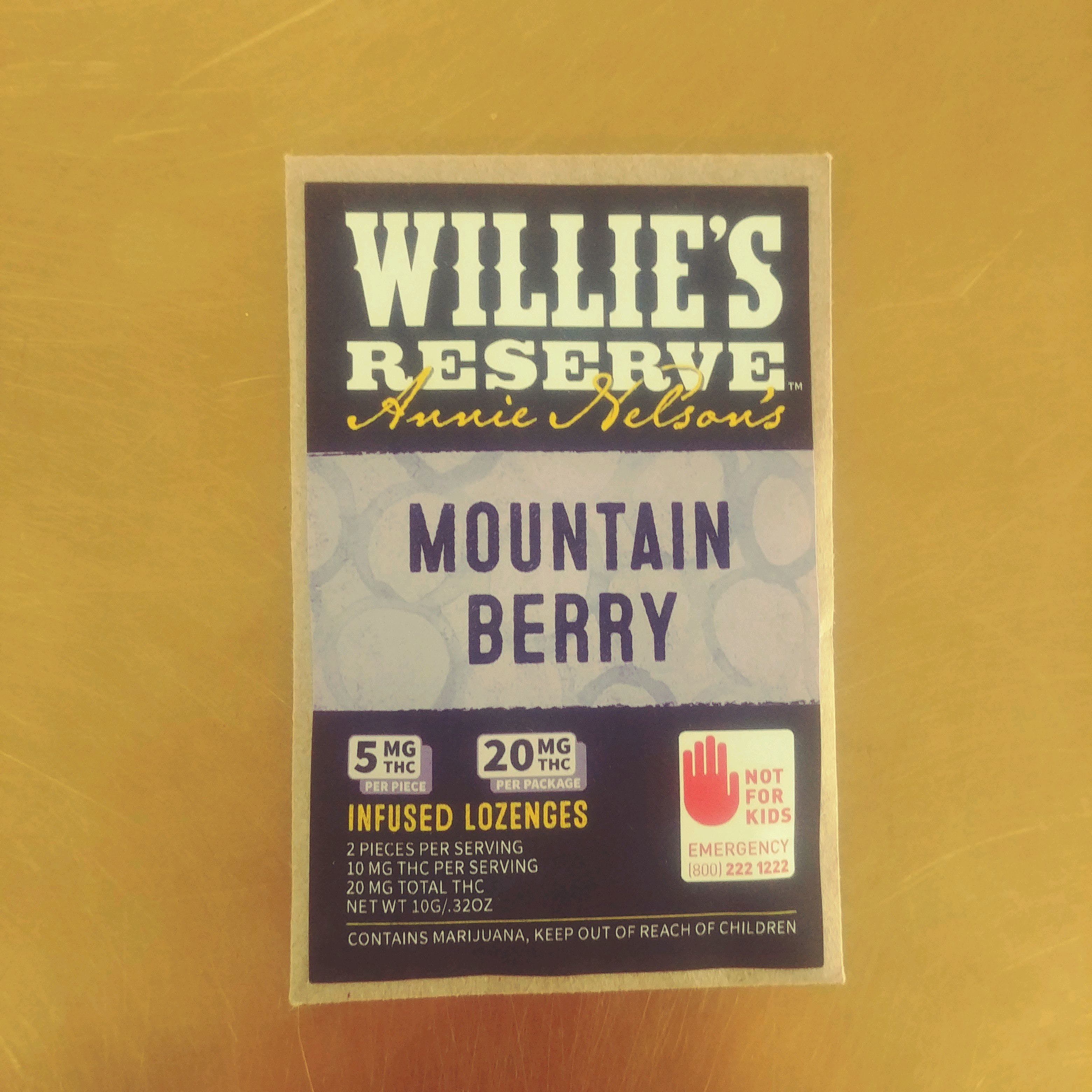 Mountain Berry Hard Candies 5mg 4 pack by Willie's Reserve
