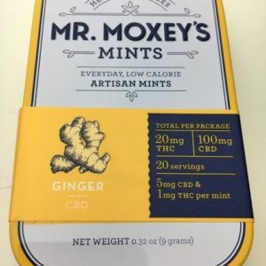 Moxey CBD Ginger mints 5:1 (Botanica Seattle)