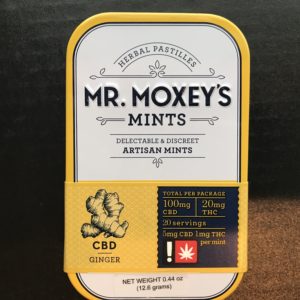 Moxey's Mints - Ginger Mint (100mg CBD) #09559