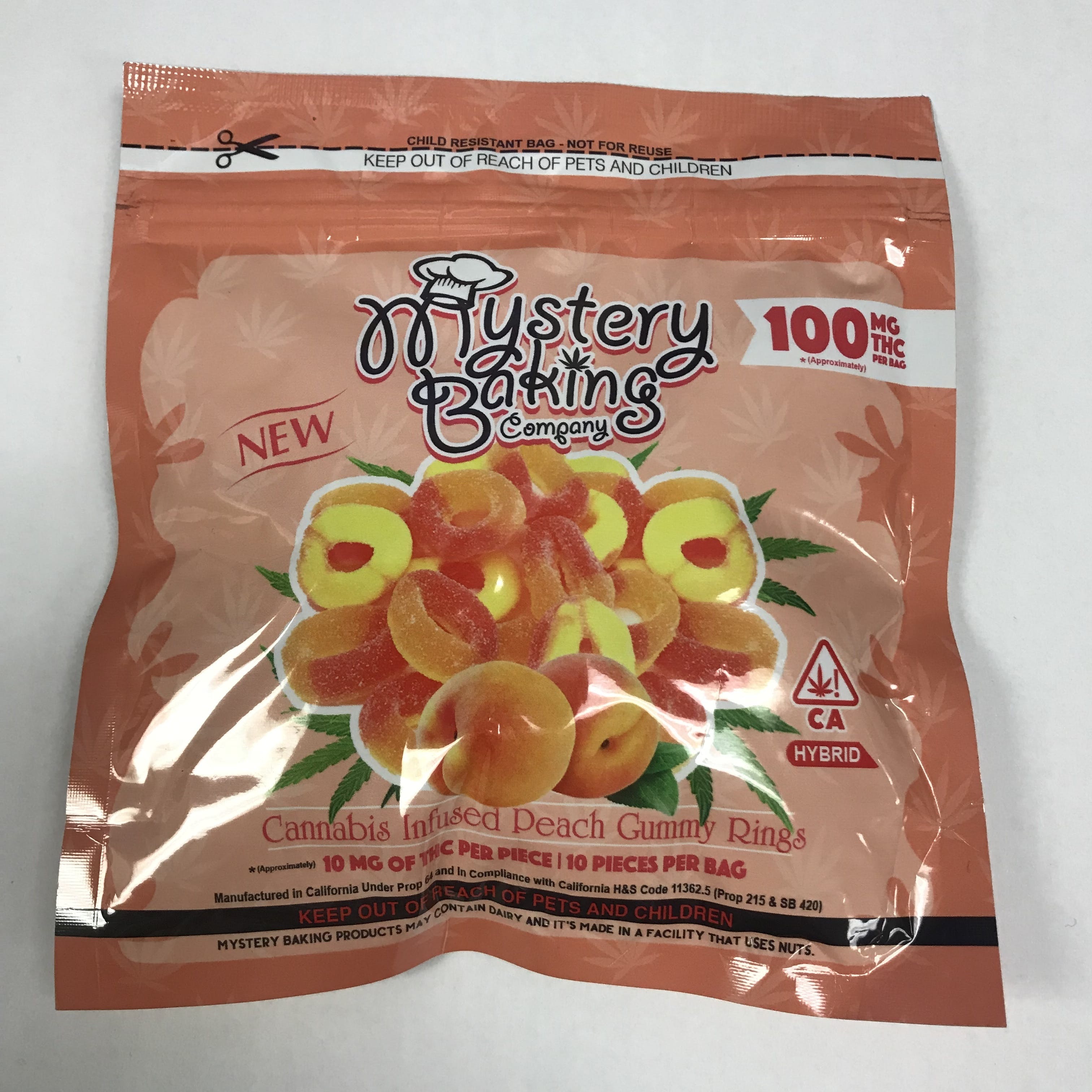 Mystery Baking - Peach Gummy Rings 100mg