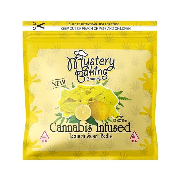 Mystery Baking's Lemon Sour Belts 100MG
