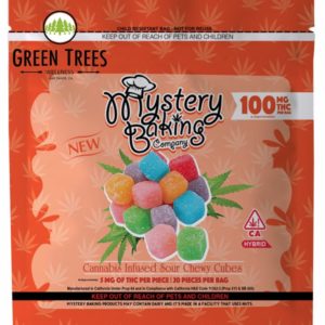Mystery Baking's Sour Chewy Cubes 100MG