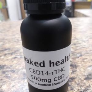Naked Health 500mg 14:1 CBD:THC Tincture