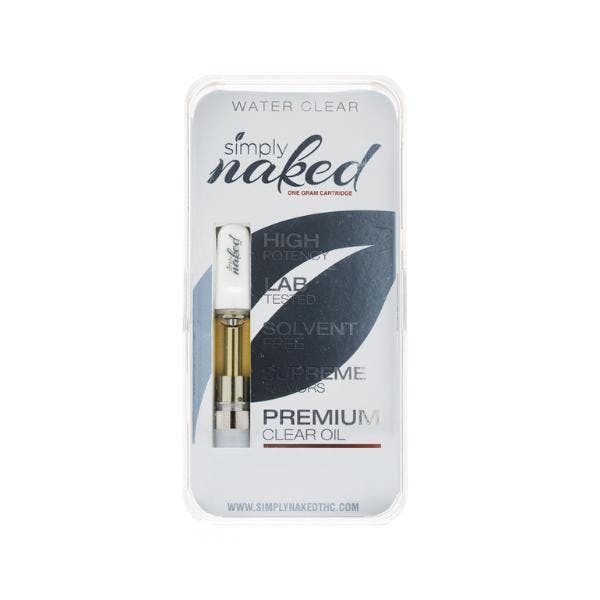 NAKED THC WATER CLEAR CARTRIDGE