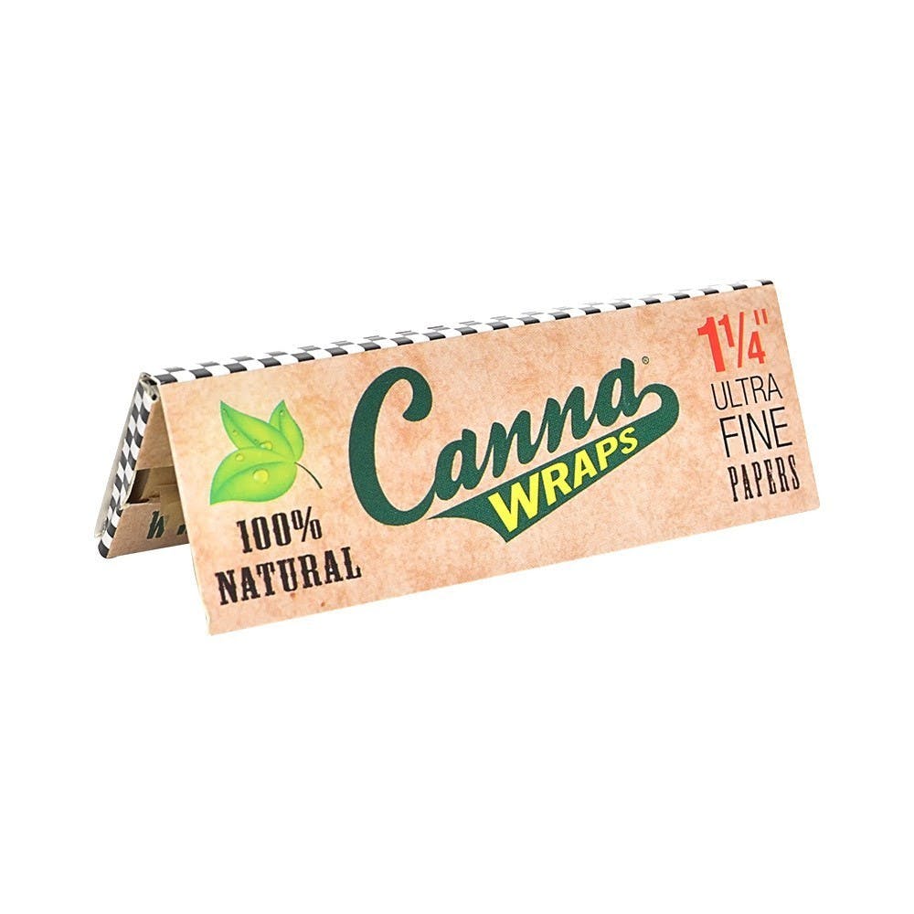Natural Rolling Papers 1-1/4" (CANNA WRAPS)