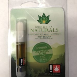 Naturals-OG Diesel Kush Vape Cartridge #2825