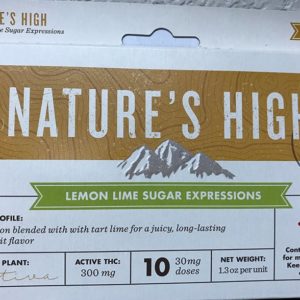 NATURE'S HIGH - 300mg Lemon Lime Sugar Expressions (SATIVA)