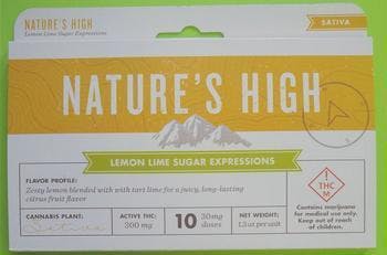 Natures High - Lemon Lime 100mg