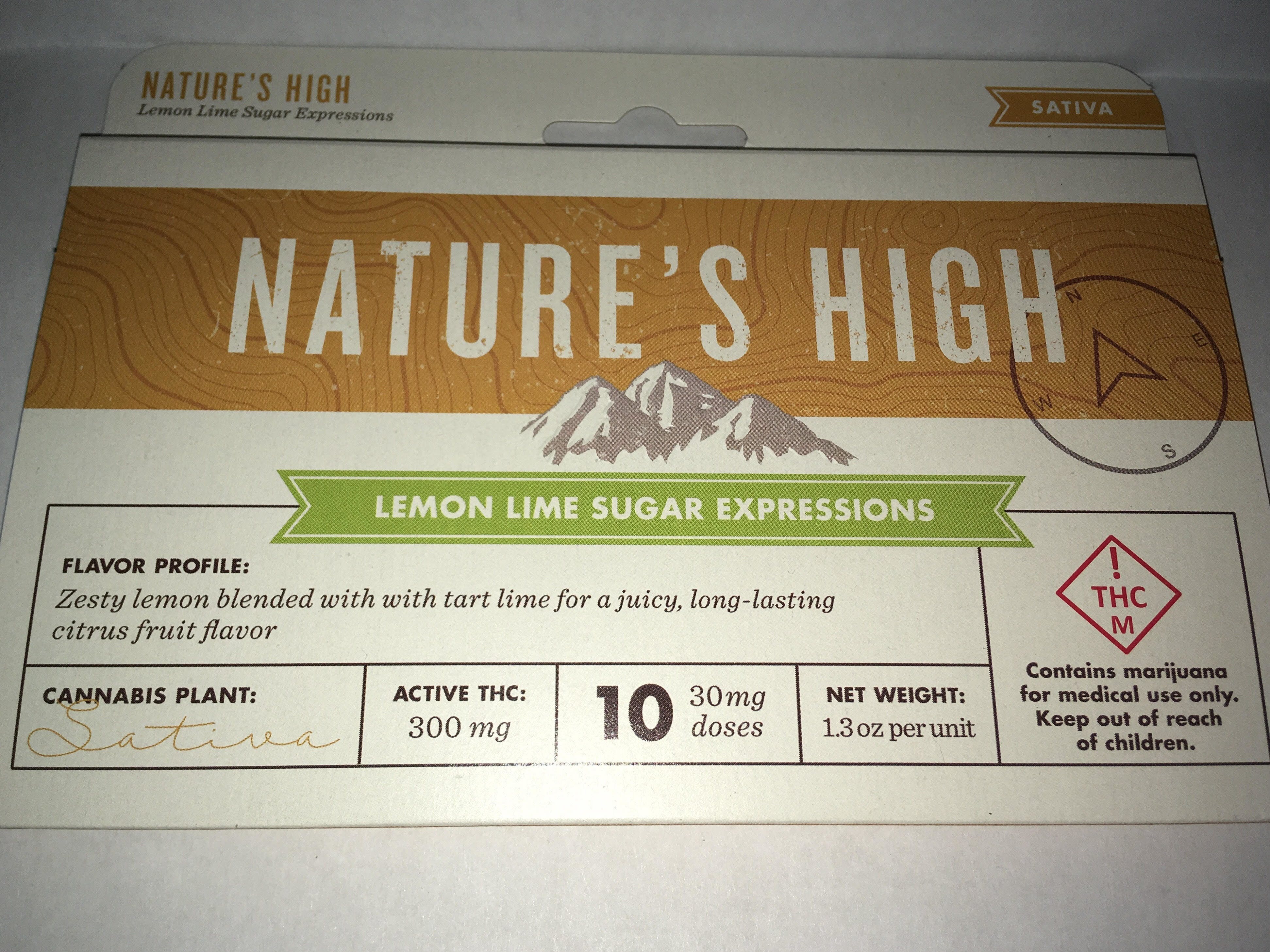 edible-natures-high-lemon-lime-sativa-sugar-expressions-300mg