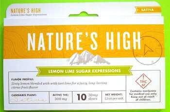 Nature's High Lemon Lime Sugar Expressions 100mg