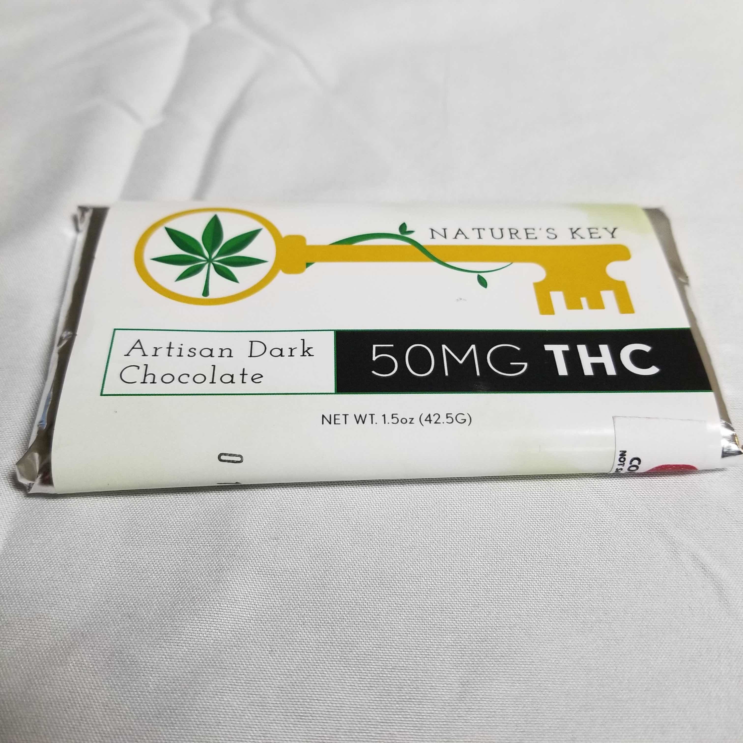 marijuana-dispensaries-8160-s-memorial-drive-tulsa-natures-key-50mg-dark-chocolate-bar