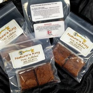 Natures Key Brownies, Sativa, 50mg THC