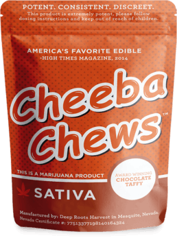 *NEW* Cheeba Chews - Chocolate Taffy - Sativa (70mg THC)