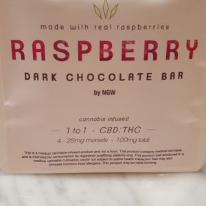 NG 100mg 1:1 THC/CBD Dark Chocolate Bar