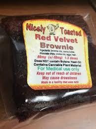 Nicely Toasted Red Velvet Brownie - 100mg