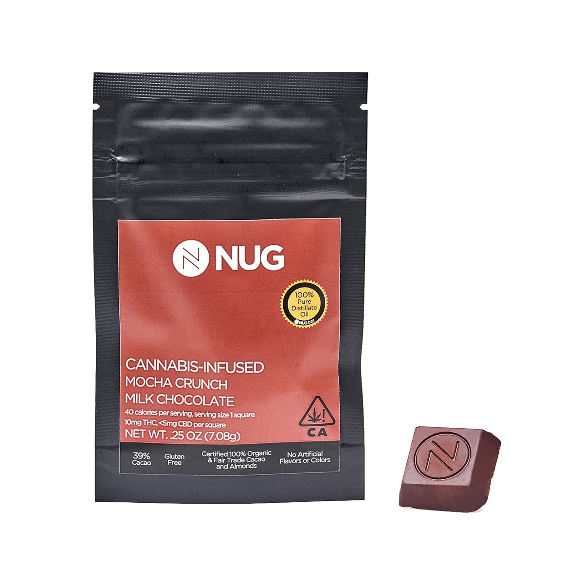 NUG Chocolate Bar - Mocha Crunch 10mg