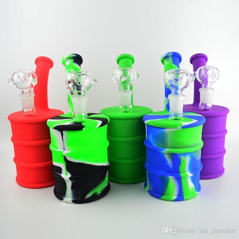 Oil Can Silicone Water Pipe