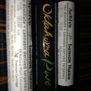 Oklahoma Producers Lemon Haze Vape Cartridge