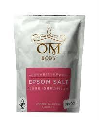 OM - Epsom Salt 1:1 [Rose Geranium] (25 MG THC 25MG CBD )