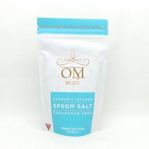 OM - Epsom Salt [Fragrance Free] (25MG THC and 25MG CBD)