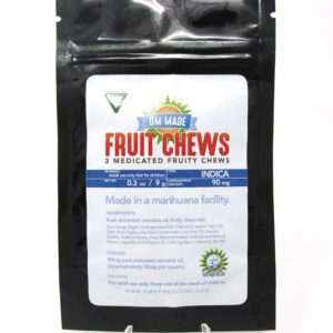 Om Made Fruit Chews - Indica (90mg THC)