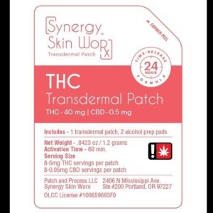 OMMP Synergy Skinworx THC Transdermal Patch