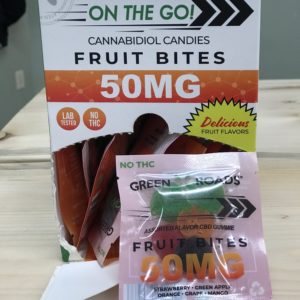 On The Go Fruit Bites 50 mg CBD