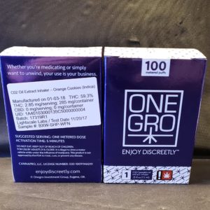One Grow - THC (100 Puff) Inhaler - Indica #7339