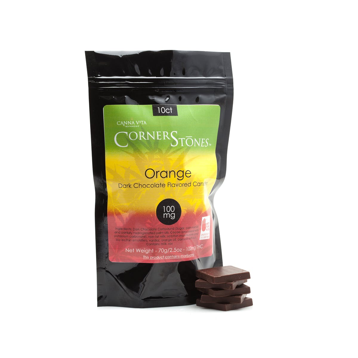 edible-cornerstones-by-canna-vita-orange-dark-chocolate-candies-100mg