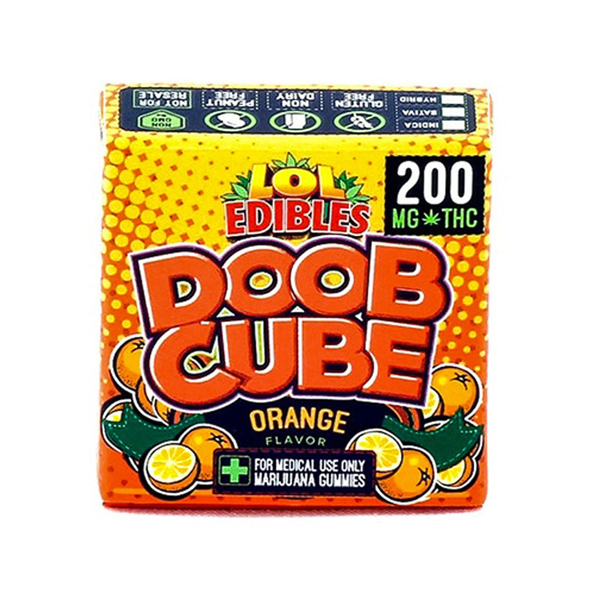 ORANGE DOOB CUBE - 100MG