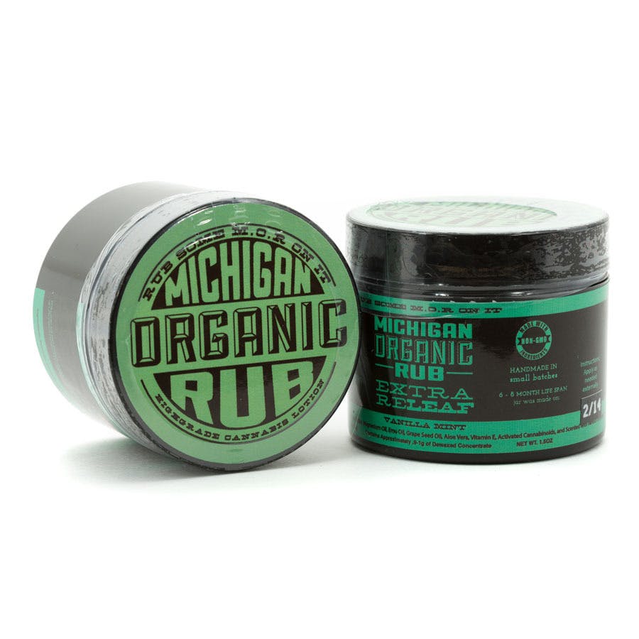 Organic Extra Releaf Vanilla Mint Rub 625mg